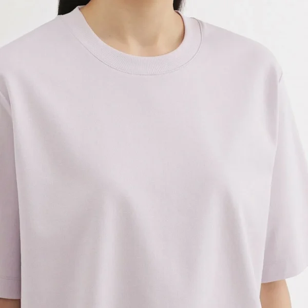Women's cotton-coated round-sleeved short-sleeved T-shirt - Image 6