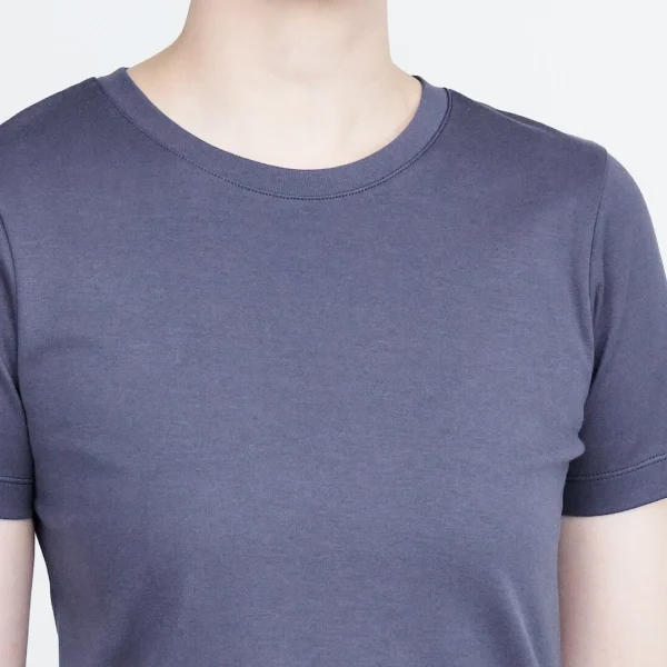 Women's Organic Cotton Sweat Resistant Round Neck Short Sleeve T Shirt - Image 2
