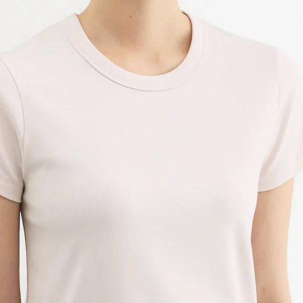 Women's cotton blended anti-sweat round short-sleeved T-shirt - Image 2